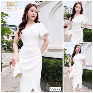 (HCM) Đầm body trắng lệch vai dự tiệc sang chảnh quyến rũ tôn dáng sành điệu , thời trang y hình KME STORE