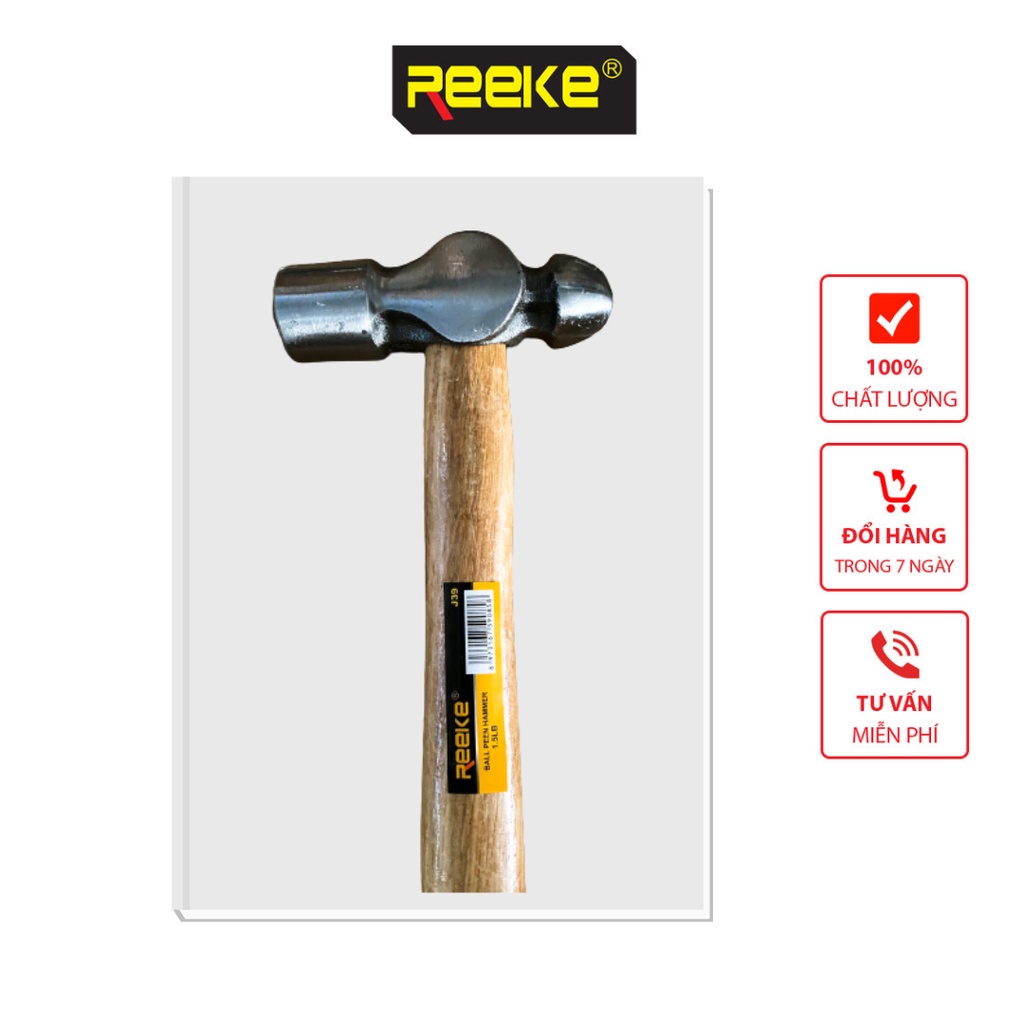 Búa gỗ đóng đinh đầu tròn thép rèn J38 Reeke | Shopee Việt Nam