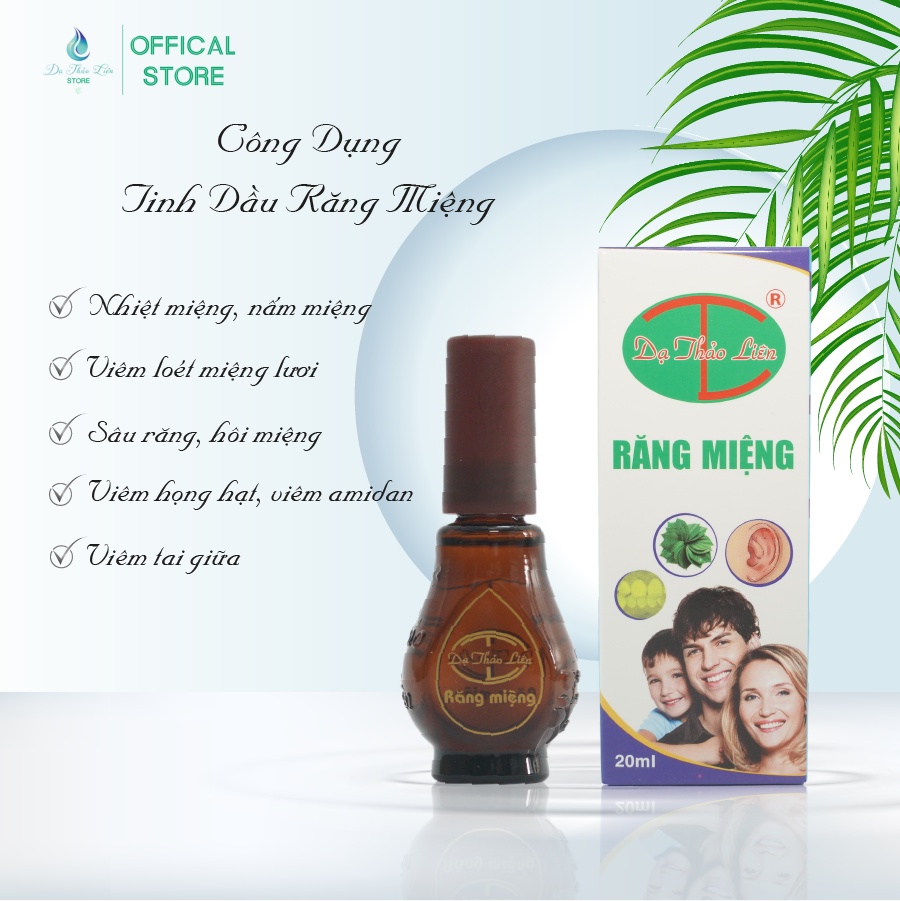 Mô tả Tinh Dầu Răng Miệng Dạ Thảo Liên 20ml Thảo Dược Thiên Nhiên,  Da Thao Lien Oral Essential Oil 100% natural 20ml - 3