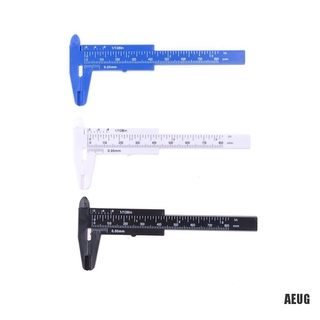 [Aiu] Dụng cụ đo thước đo thước đo Vernier trượt bằng nhựa 80mm