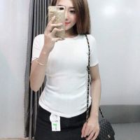 Áo thun gân tay ngắn, áo thun dáng babytee ôm body - LYLYNA A06