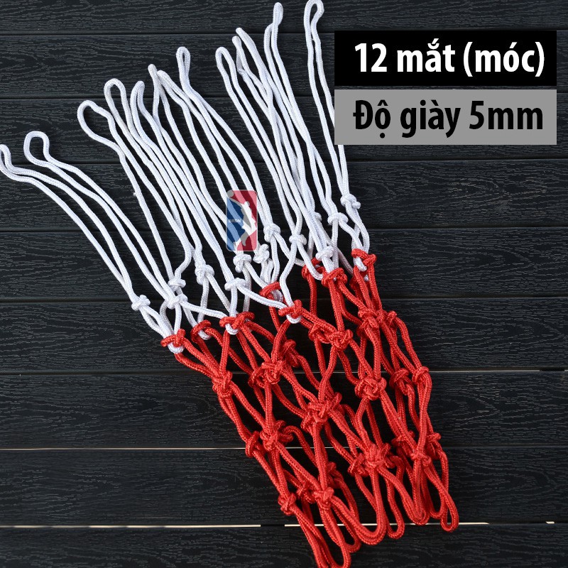 Lưới Bóng Rổ - Size bóng 7 - Loại 12 mắt - Dày 5mm SIÊU HOT