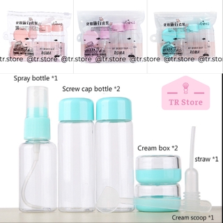 Combo 7 Chai Lọ Chiết Mỹ Phẩm Mini Du Lịch - Nhựa An Toàn