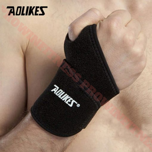 Ảnh Đai cuốn cổ tay tập gym thể thao Aolikes hỗ trợ các bài tập tạ tập tay 4
