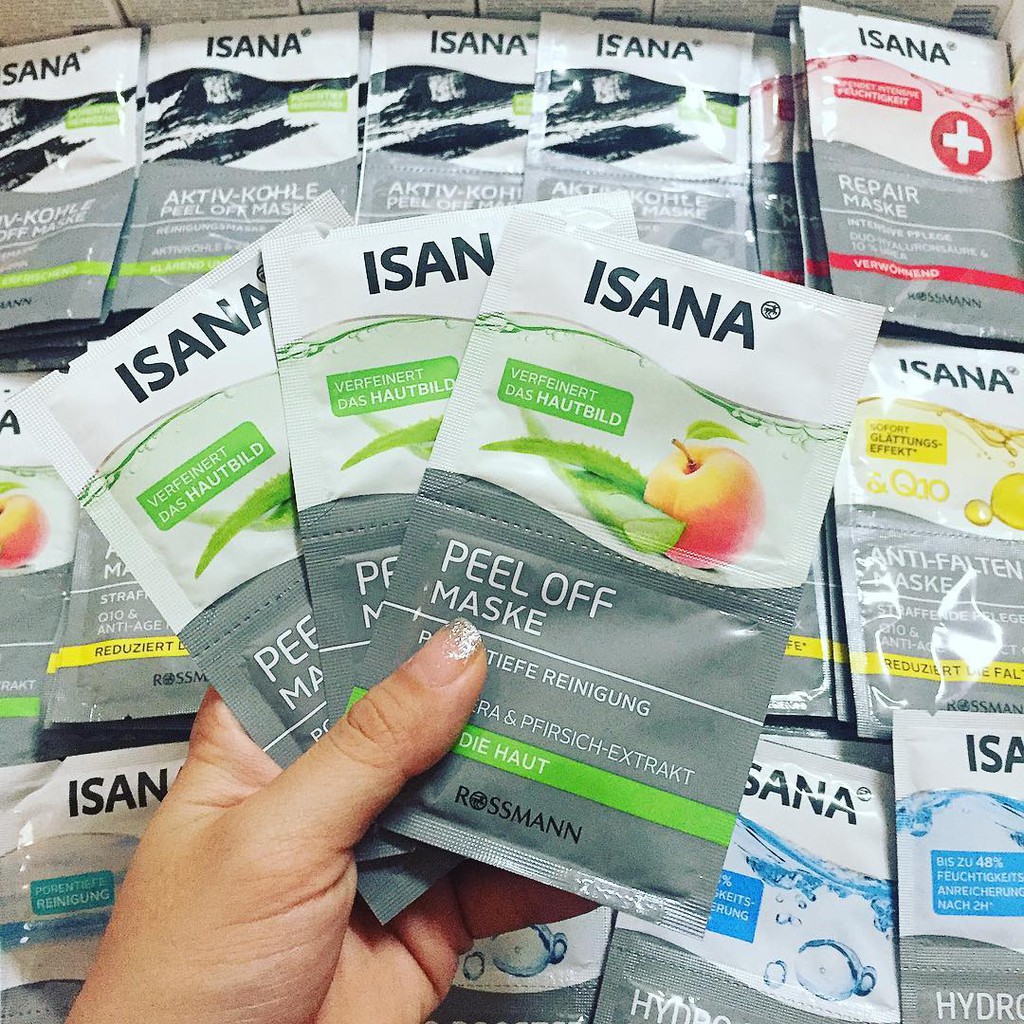 Các loại Mặt Nạ Dạng Lột Nhẹ ISANA Peel Off Maske Đức | Shopee Việt Nam