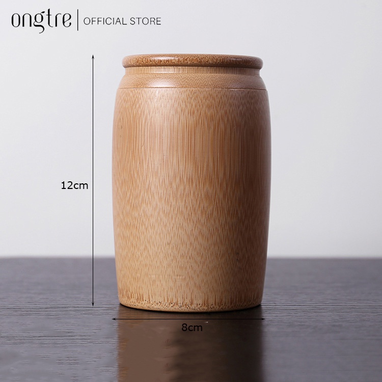 Hộp Đựng Trà Tre Cao Cấp ONGTRE - Hộp Đựng Chè Bằng Tre Tự Nhiên Có Nắp, Bảo Quản Trà, Đựng Trà Khô, Quà Tặng Sang Trọng