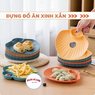 Đĩa nhựa vỏ sò đựng hoa quả, đồ ăn,đĩa trái cây vỏ sò độc lạ