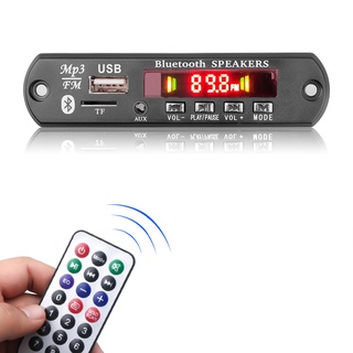 Bộ khuếch đại 2 * 60W Bluetooth5.0 MP3 WMA WAV Decoder Board 12V Âm nhạc không dây Modul USB TF FM Radio cho ô tô