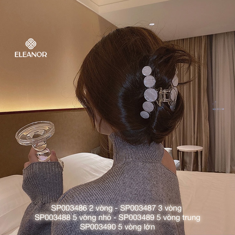 Kẹp tóc nữ càng cua Eleanor Accessories thiết kế hình tròn phụ kiện tóc kẹp tóc 3486