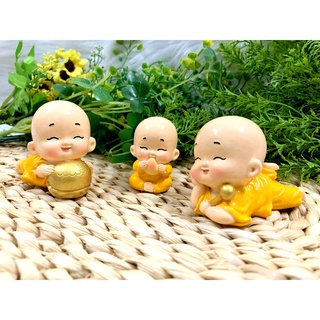 Bộ 3 tượng chú tiểu Tiên Đồng Tài Lộc Phúc Đức (Hình Thật - Video Thật)