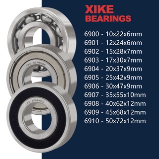 XiKe 6900 6901 6902 6903 6904 6905 6906 6907 6908 6909 6910 2RS / ZZ / Vòng bi rãnh sâu mở
