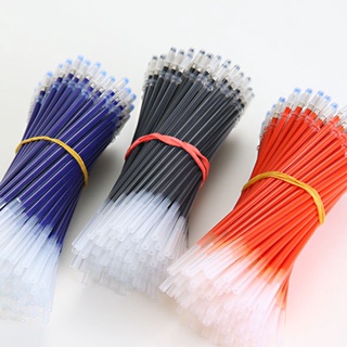 10Pcs 0.38mm 0.5mm Gel Ink Ballpoint Pen Refill Black Blue Red Stationery Supply