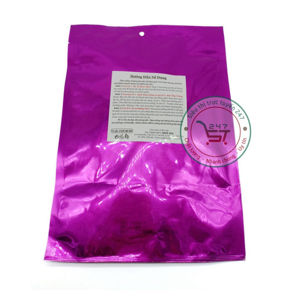 Kem body tắm Trắng toàn thân Trắng da Se khít lỗ chân lông Trà xanh Bạch sâm 175g (Tím)