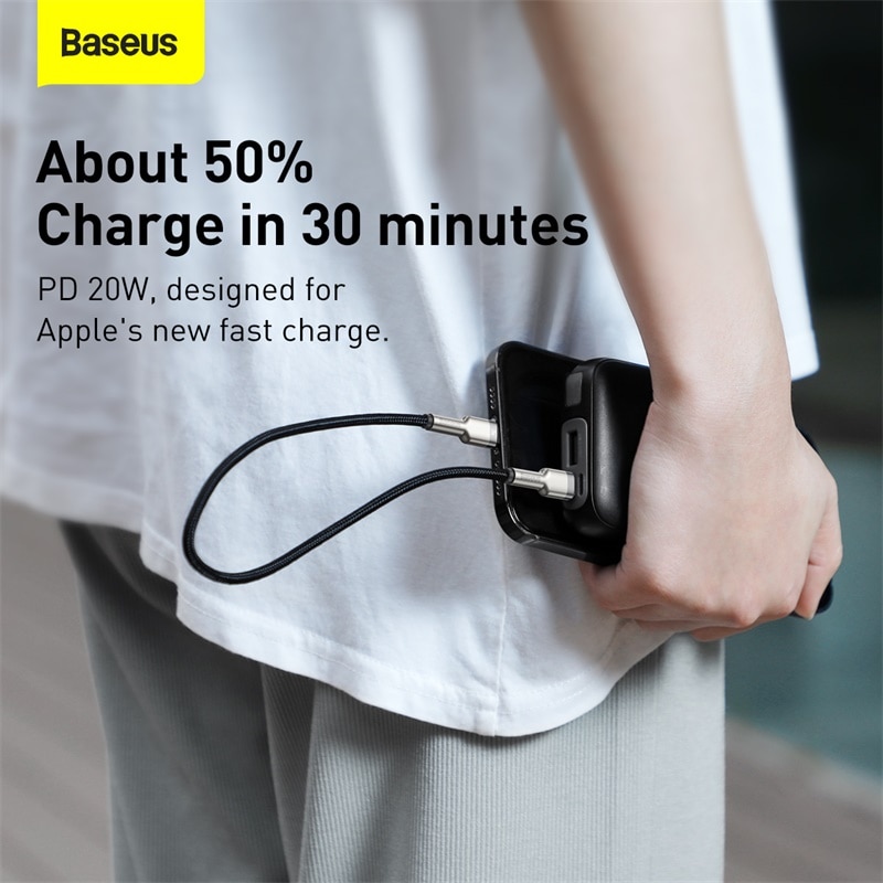 Ảnh Cáp Baseus PD 20W C-L Chaeger Cáp Sạc Nhanh Ngày Cho 13 3