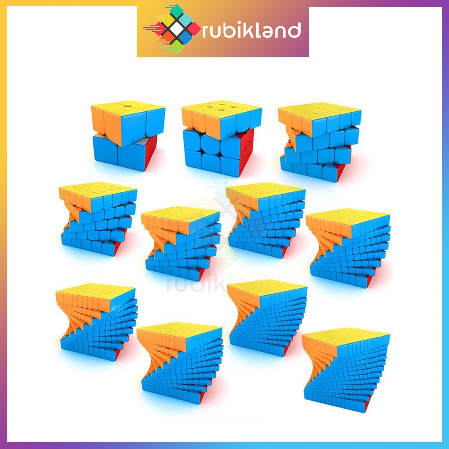 Rubik 8x8 9x9 10x10 11x11 12x12 Bigcube Stickerless MoYu MeiLong Rubic ...