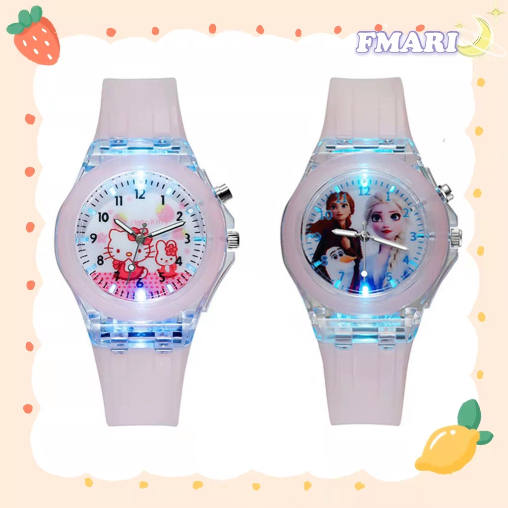 Đồng hồ silicon đeo tay hình công chúa Elsa Frozen đáng yêu cho