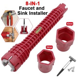Cờ lê cài đặt vòi và bồn rửa Tay cầm chống trượt Công cụ cờ lê hai đầu Thiết kế cực dài Dụng cụ cờ lê