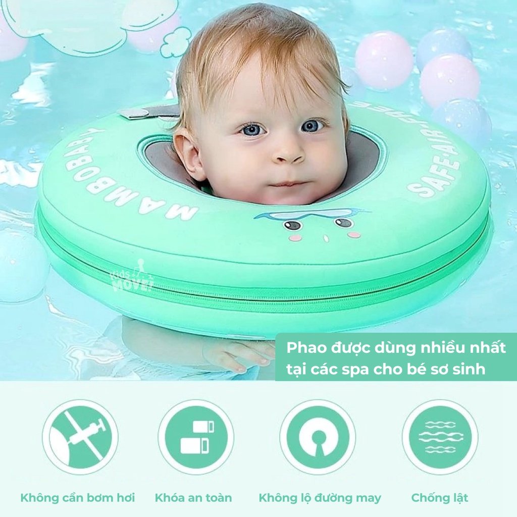 Phao bơi Mambobaby không cần bơm hơi