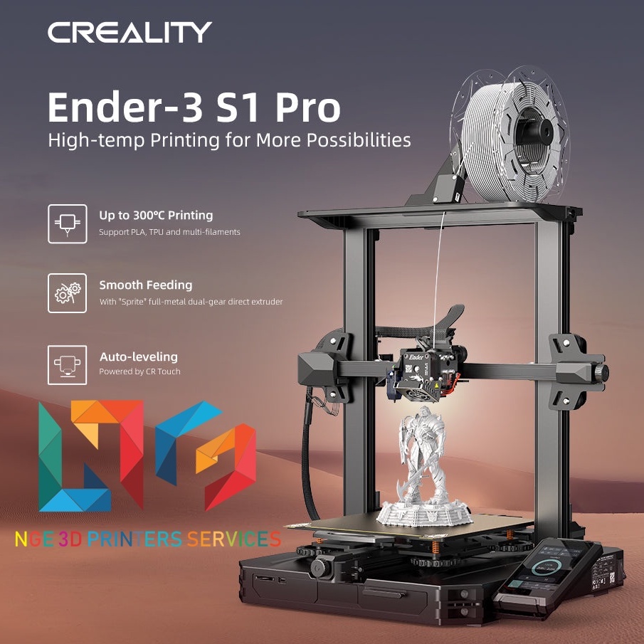 Máy in 3d Creality Ender 3 S1 Pro khổ in 22*22*27cm cân bàn tự động với ...