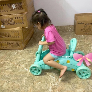 Xe chòi chân kiêm xe bập bênh chắc chắn và an toàn cho bé