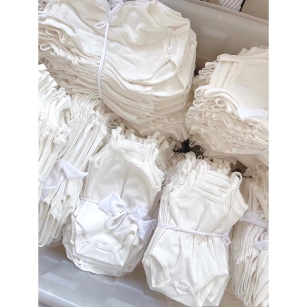 [MD208] Bodysuit/ áo 2 dây liền thân chất liệu thông hơi cho bé gái