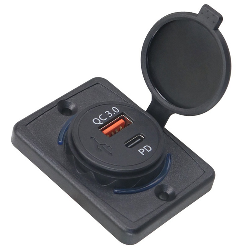 Ổ Cắm Sạc Nhanh QC 3.0 QC 3.0 18W Cho Xe Hơi Thuyền Rv Mobile