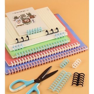 [DIY] Thanh gáy còng nhựa / lò xo mở giữa - dụng cụ tự làm sổ học tập, planner - A5/ B5/ A4 - Tự chọn nhiều màu 🐻🌸🌸
