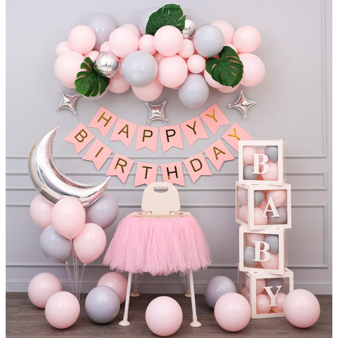 Dây chữ Happy Birthday trang trí sinh nhật nhiều mẫu đa dạng dễ thương - Kem Shop K9