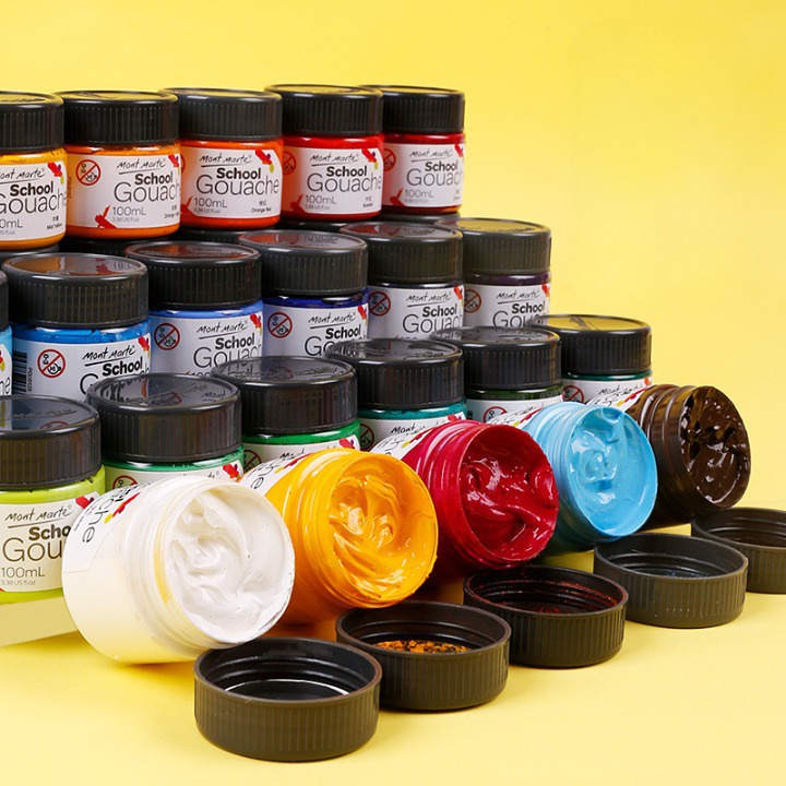 Màu acrylic Gouache Mont Marte 100ml cao cấp vẽ trang trí giầy - tranh - vải canvas