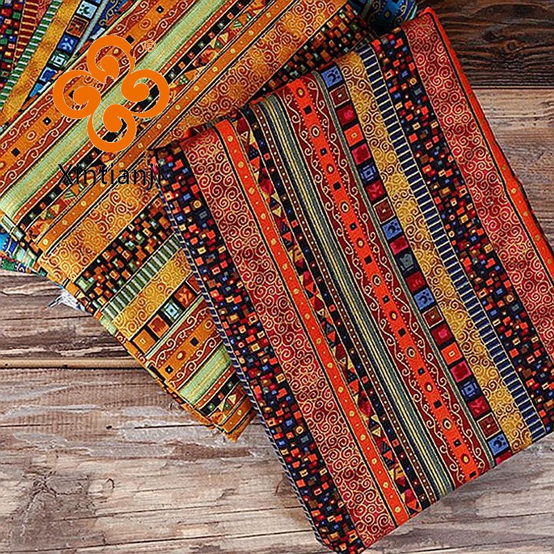 Vải Đồng Batik Nigeria Cotton Cho Khăn Trải Bàn DIY và Trang Trí - Kích thước 45x145cm