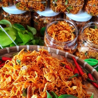 250g khô gà lá chanh Đặc Biệt có giấy vệ sinh an toàn thực phẩm