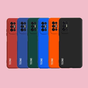 Vỏ điện thoại Silicon mới cho Tecno Pova 2 / POVA2 / LE7 2021 Pova 2 3 4 5 56Pro Neo 3 2 Vỏ TPU màu kẹo