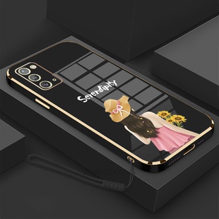 ốp lưng Samsung note 20 Samsung note 20 ultra Ốp Điện Thoại TPU Silicon Viền Mạ Màu Hình Cô Gái Xinh Đẹp Cho Samsung note 20 Samsung note 20 ultra