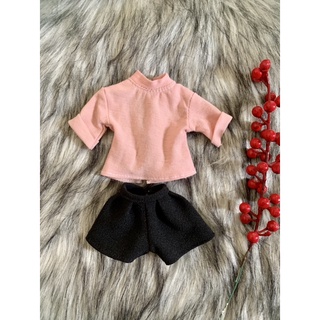 Set áo thun quần den size blythe,xinyi