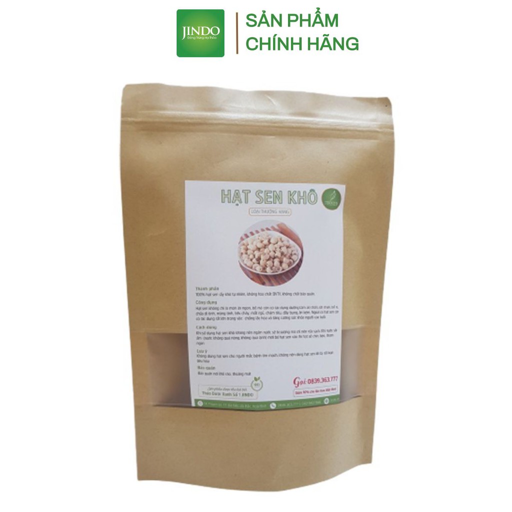 [Mã BMTTC60K giảm đến 60K đơn 50K] Hạt sen khô thượng hạng JINDO 1kg giúp ngủ ngon