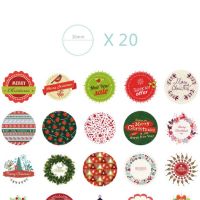 Mẫu Noel - Băng dính trang trí washi tape, Sticker dáncác mẫu mùa đông và lấp lán