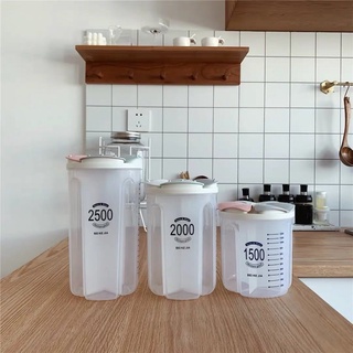 Hộp Đựng Thực Phẩm CamCamHome Trong Suốt  Chia Ngăn Có Vạch Đo Tiện Dụng Cho Nhà Bếp