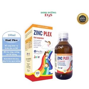 Siro bổ sung Kẽm ZINC PLEX 100ml – Tăng Đề Kháng, Kích Thích Tiêu Hóa, Giúp Trẻ Ăn Ngon Miệng