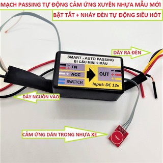 MẠCH PASSNG 3S CẢM ỨNG XUYÊN NHỰA TỰ ĐỘNG CHO ĐÈN TRỢ SÁNG ( BẢO HÀNH 12 THÁNG ) , ĐỒ CHƠI XE MÁY