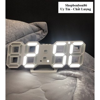Hàng Chính Hãng ] Đồng hồ LED 3D treo tường, để bàn thông minh ...