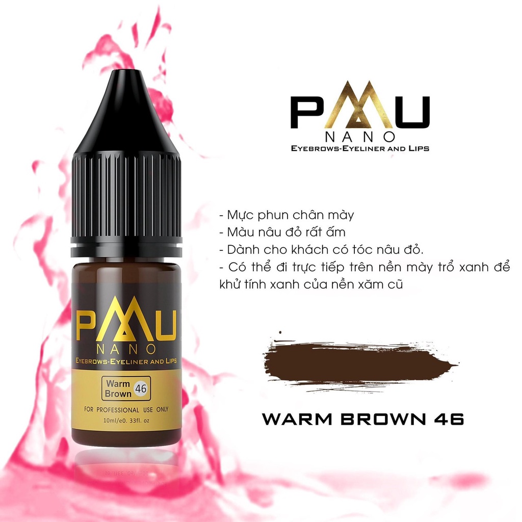 Mực Nano PMU - Hương Phan Phun Mày Minisize / Fullsize