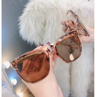 Mắt kính mát râm Bự Store thời trang nam nữ chân vàng kim loại tràn viền  55