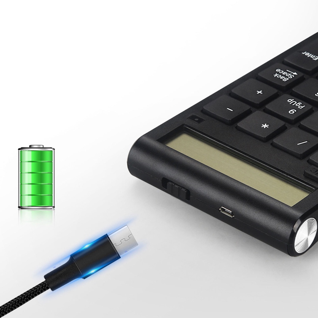 Bàn phím số không dây 2.4G USB Mini cho máy tính xách tay PC