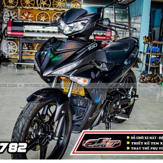 Gía sốc tem trùm exciter 150 đen nhám panther