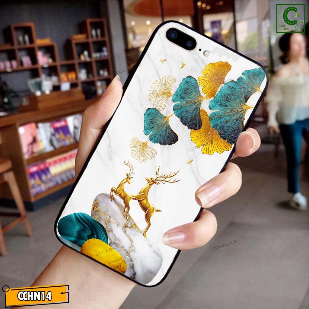Ốp lưng iphone sang trọng cao cấp  - Đôi hươu vàng tài lộc , phú quý , mắn - 6/6plus/6s/6splus/7/7plus/8/8plus/x/xr...