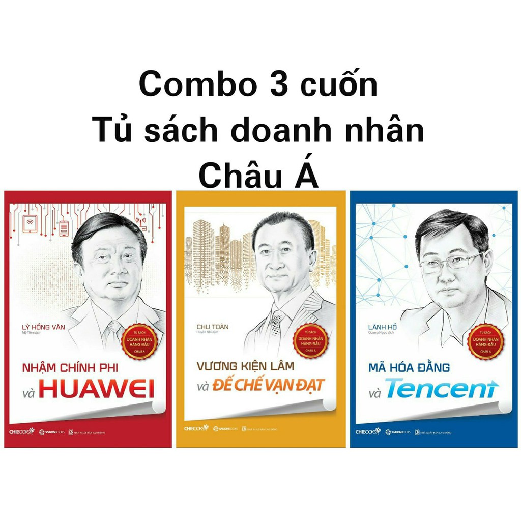 Sách: Combo 3 cuốn Tủ sách doanh nhân Châu Á (MHD, NCP, VKL)