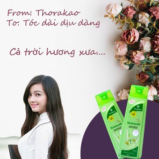 Dầu Gội Hoa Bưởi Thorakao 400ml – Dầu Gội Bưởi Giảm Rụng Tóc, Mềm Mượt