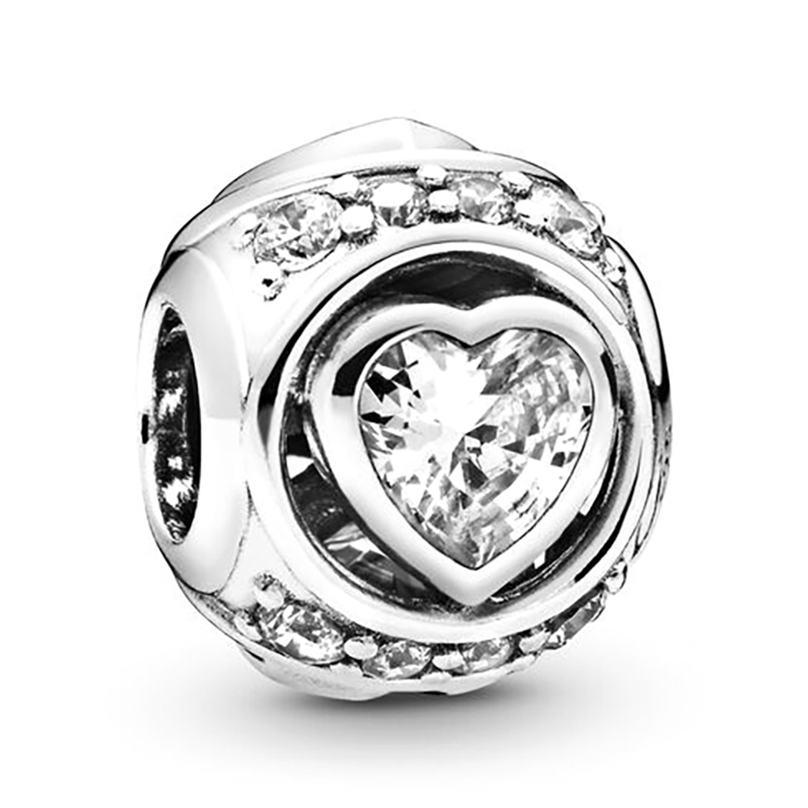 Hạt Charm Màu Bạc Tráng Men Hình Trái Tim / Cây Độc Đáo Dùng Làm Trang Sức DIY