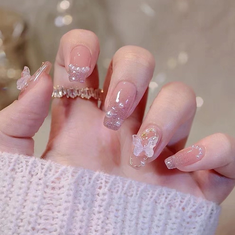 nail cô dâu màu trắng giá tốt Tháng 5, 2023 | Mua ngay | Shopee Việt Nam