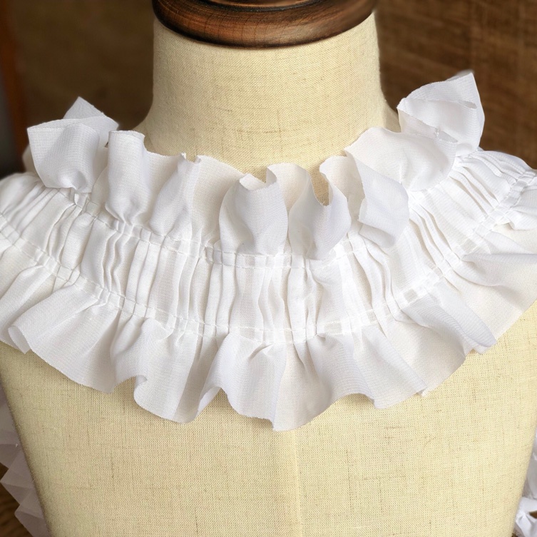 Vải Cotton Ren Gothic Retro dành cho Quần Áo Búp Bê - Phụ Kiện Thủ Công 1 Mét TJ7943